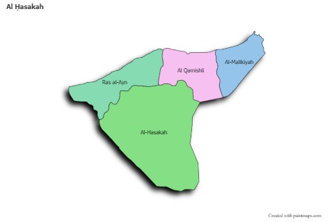 Sample Maps for Al Ḥasakah (colored,shadowy)
