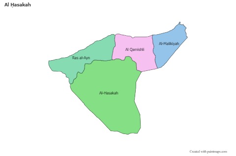 Sample Maps for Al Ḥasakah (colored)