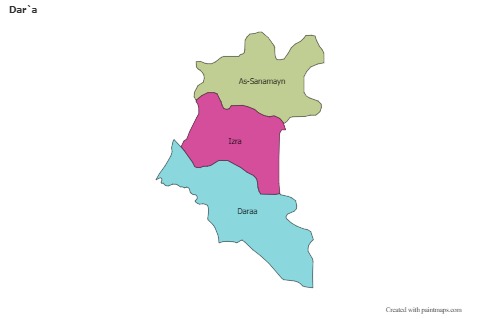 Sample Maps for Dar`a (colored)
