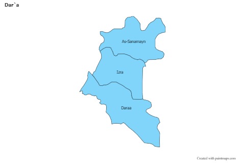 Sample Maps for Dar`a (blue)