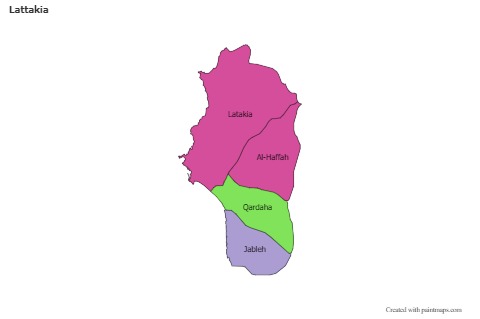 Contoh Peta untuk Lattakia (berwarna)