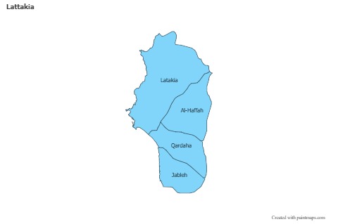 Contoh Peta untuk Lattakia (biru)