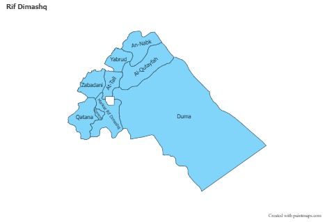 Sample Maps for Rif Dimashq (blue)