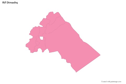 Sample Maps for Rif Dimashq (pink,outline)