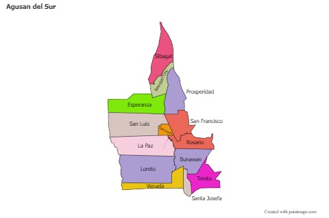 Sample Maps for Agusan del Sur (colored)