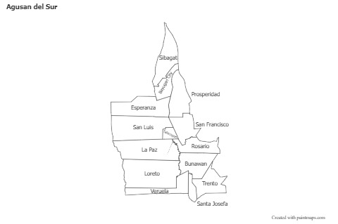 Sample Maps for Agusan del Sur (black-white)