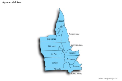 Sample Maps for Agusan del Sur (blue,shadowy)