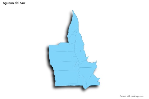 Sample Maps for Agusan del Sur (blue,outline,shadowy)