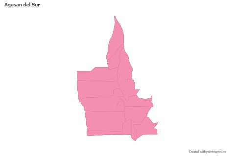 Sample Maps for Agusan del Sur (pink,outline)