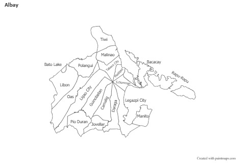 Sample Maps for Albay (black-white)