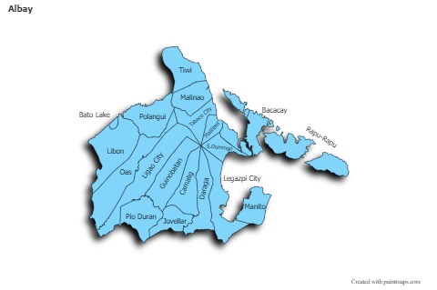 Sample Maps for Albay (blue,shadowy)