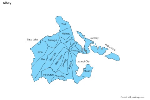 Sample Maps for Albay (blue)