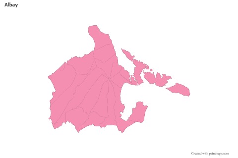 Sample Maps for Albay (pink,outline)