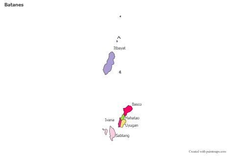 Contoh Peta untuk Batanes (berwarna)