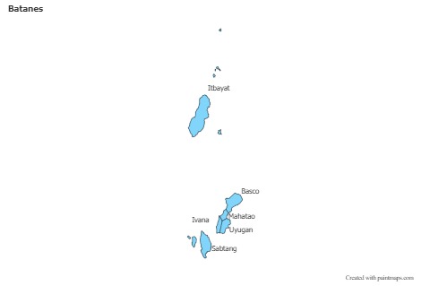 Contoh Peta untuk Batanes (biru)