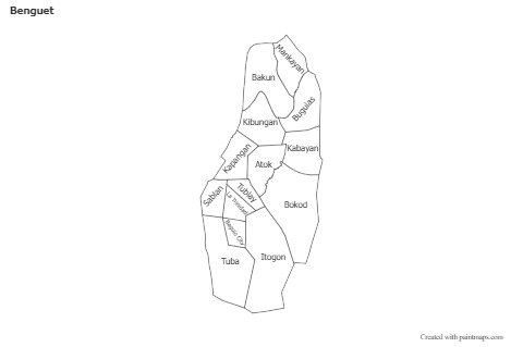 Sample Maps for Benguet (black-white)