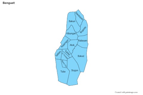 Sample Maps for Benguet (blue)