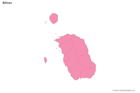Sample Maps for Biliran (pink,outline)