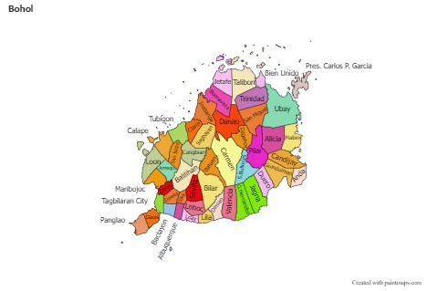 Sample Maps for Bohol (colored)