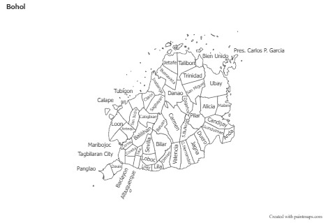 Sample Maps for Bohol (black-white)
