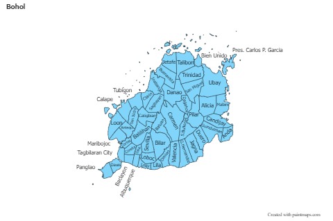 Sample Maps for Bohol (blue)