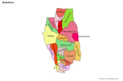 Sample Maps for Bukidnon (colored)
