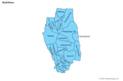 Sample Maps for Bukidnon (blue)