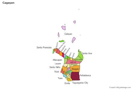 Contoh Peta untuk Cagayan (berwarna)