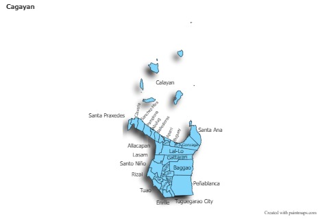 Contoh Peta untuk Cagayan (biru,bayangan)