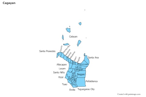 Contoh Peta untuk Cagayan (biru)