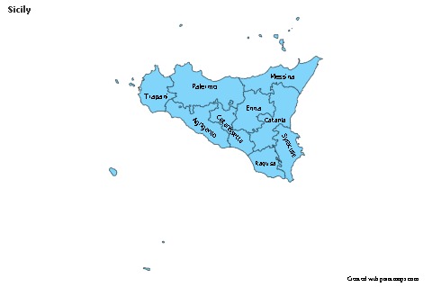 Sample Maps for Sicily (blue)