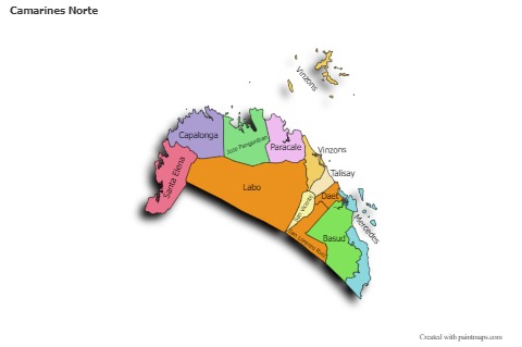 Sample Maps for Camarines Norte (colored,shadowy)
