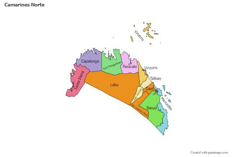 Sample Maps for Camarines Norte (black-white,shadowy)