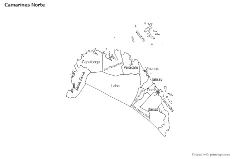 Sample Maps for Camarines Norte (black-white)