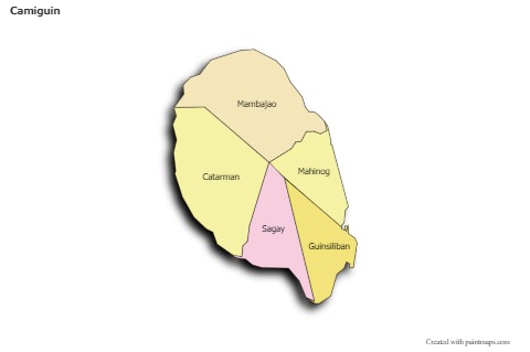 Sample Maps for Camiguin (colored,shadowy)