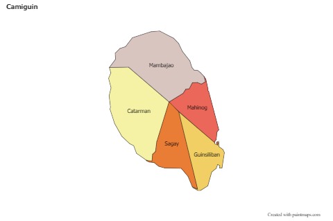 Sample Maps for Camiguin (colored)