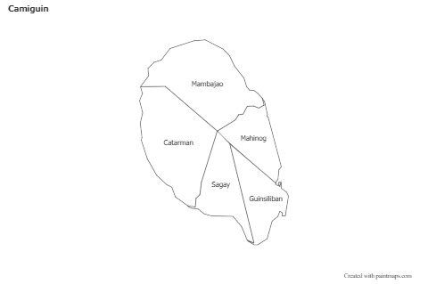 Sample Maps for Camiguin (black-white)