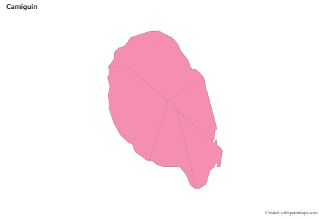 Sample Maps for Camiguin (pink,outline)