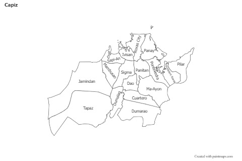 Mapas de muestra para Capiz (blanco-negro)