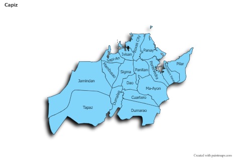 Mapas de muestra para Capiz (azul,sombrío)