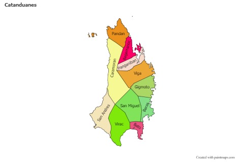 Sample Maps for Catanduanes (colored)