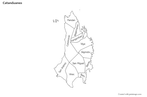 Sample Maps for Catanduanes (black-white)