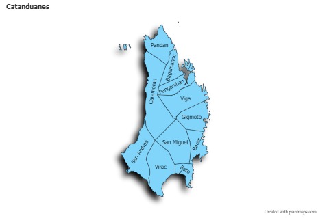 Sample Maps for Catanduanes (blue,shadowy)