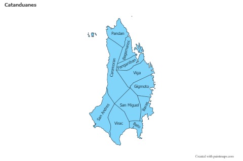 Sample Maps for Catanduanes (blue)