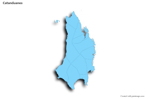 Sample Maps for Catanduanes (blue,outline,shadowy)