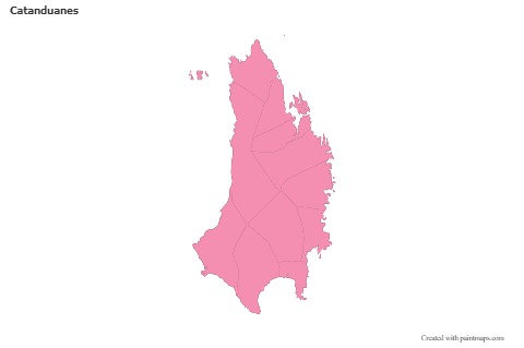 Sample Maps for Catanduanes (pink,outline)
