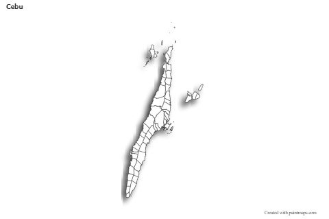 Sample Maps for Cebu (black-white,shadowy)