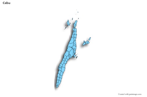 Sample Maps for Cebu (blue,shadowy)