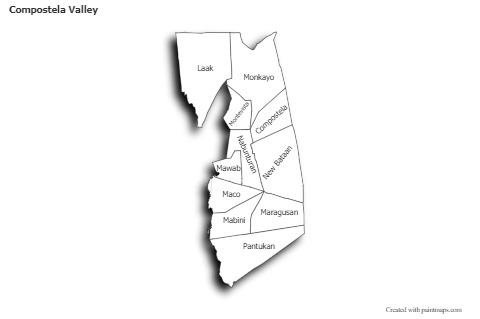 Contoh Peta untuk Compostela Valley (biru)