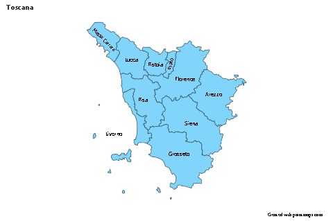 Sample Maps for Toscana (blue)